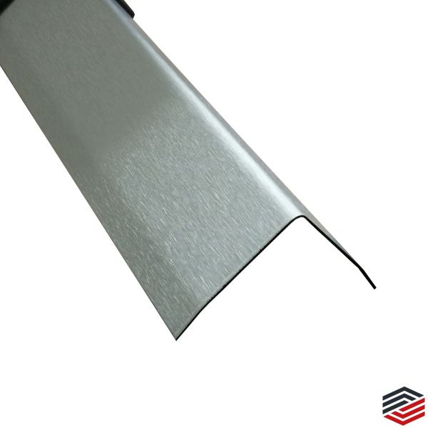 Edelstahl Winkel 0,8 mm magnetisch VA K240 geschliffen